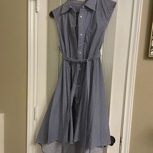 High low button down dress
